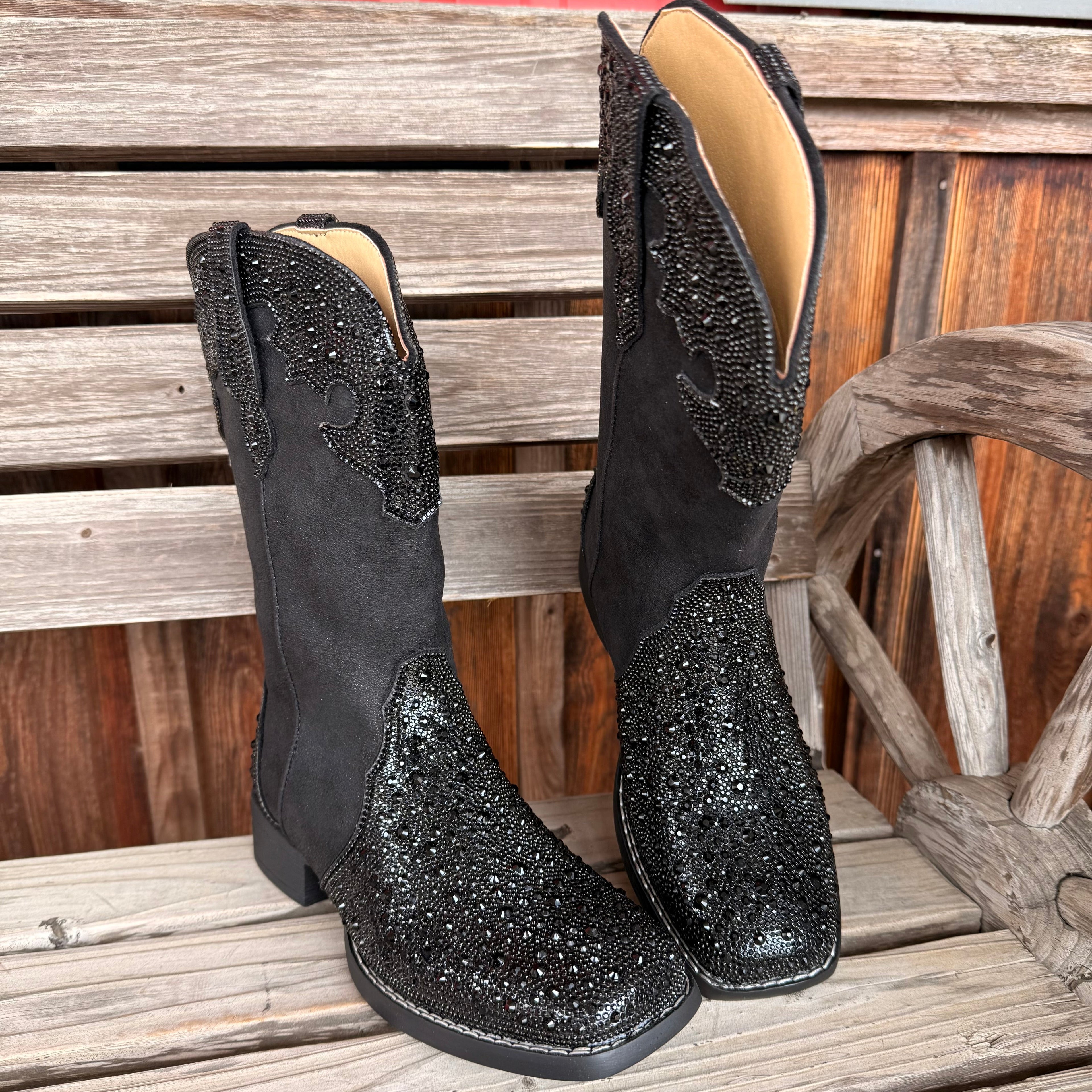 Black Rhinestone | Roper Womens
