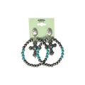 Hoop Cross Earrings