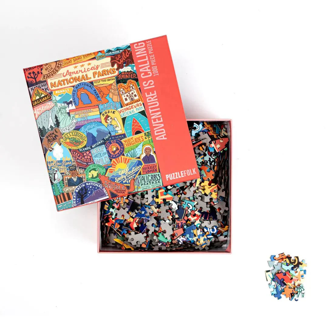 Adventure is Calling 1000-Piece National Parks Puzzle by Puzzlefolk