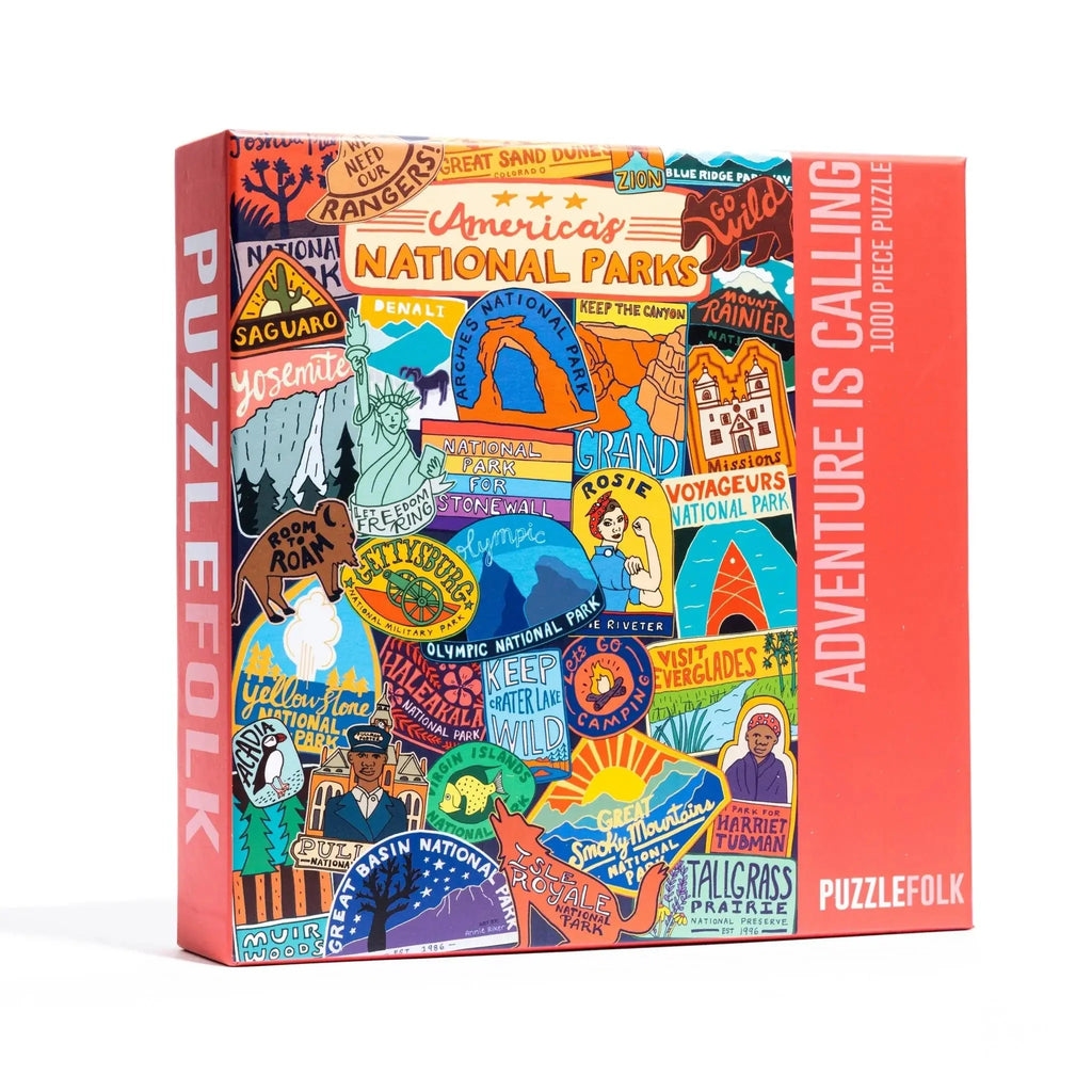Adventure is Calling 1000-Piece National Parks Puzzle by Puzzlefolk