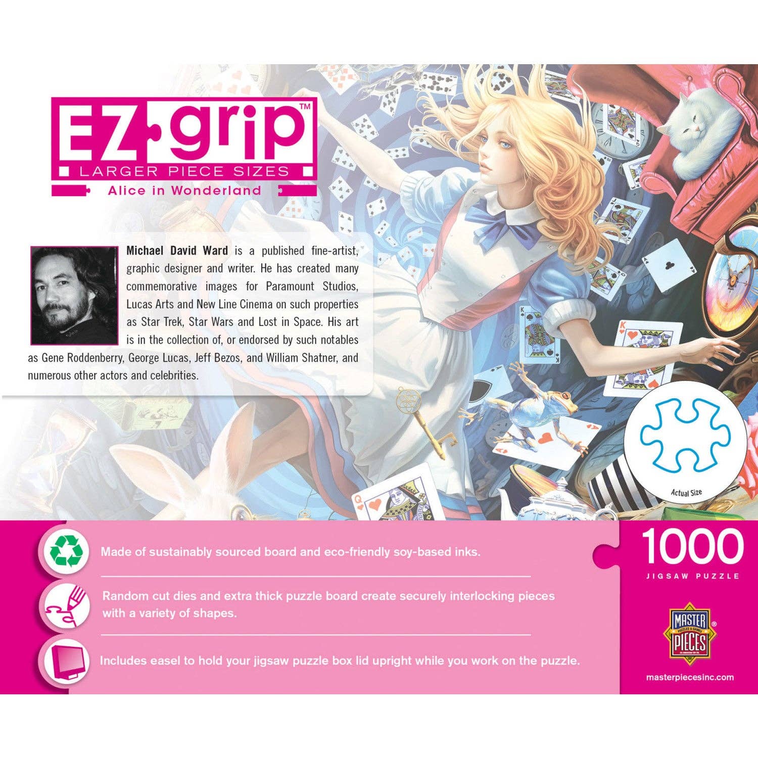 Alice in Wonderland 1000 Piece Jigsaw Puzzle with EZ Grip by Masterpieces