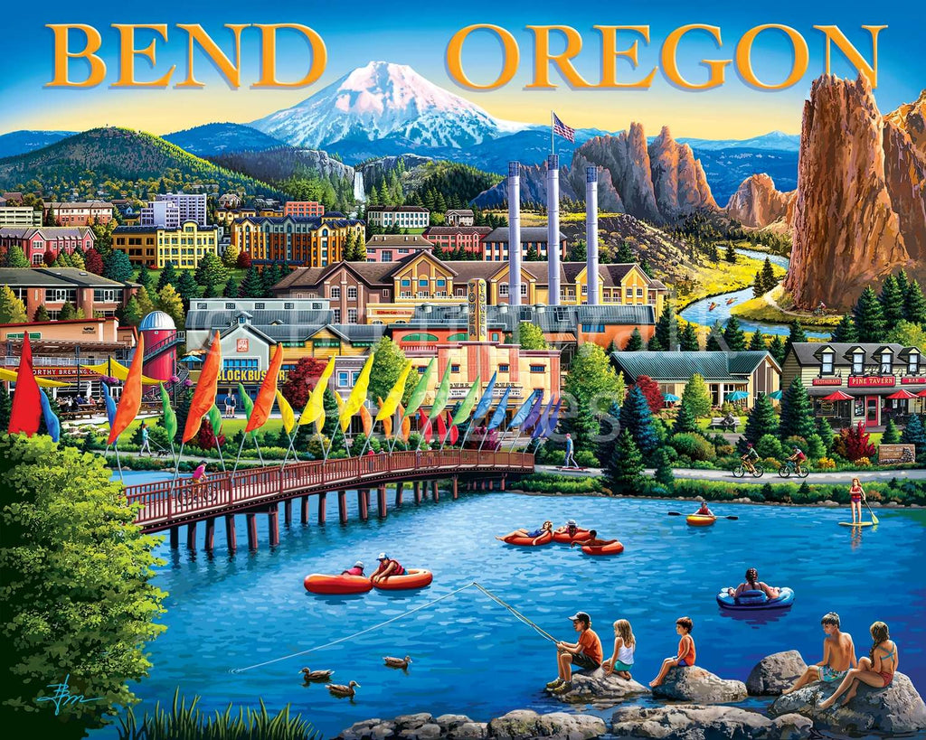 Bend, Oregon 500 Piece Jigsaw Puzzle by Boardwalk Puzzle Company