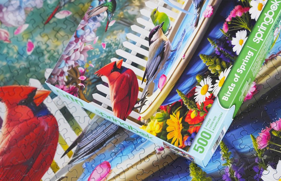 Birds Of Spring 500 Piece Jigsaw Puzzle by Springbok Puzzles