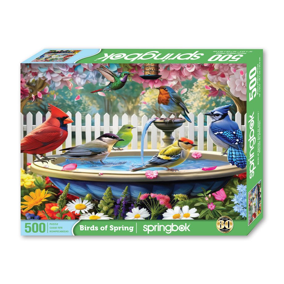 Birds Of Spring 500 Piece Jigsaw Puzzle by Springbok Puzzles