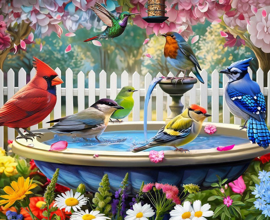 Birds Of Spring 500 Piece Jigsaw Puzzle by Springbok Puzzles