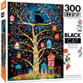 Black Cats - Birdhouse Kingdom 300 Piece EZ Grip Jigsaw Puzzle by Masterpieces Puzzles