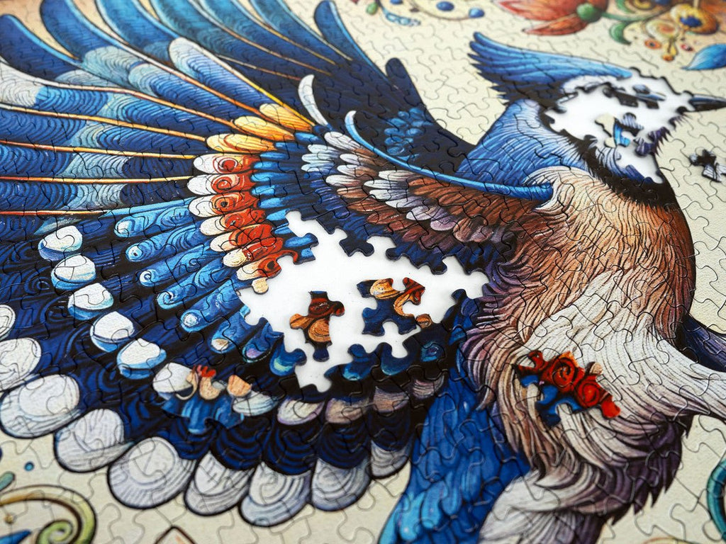 Blue Jay in Summer 1000 Piece Jigsaw Puzzle | Springbok Puzzles