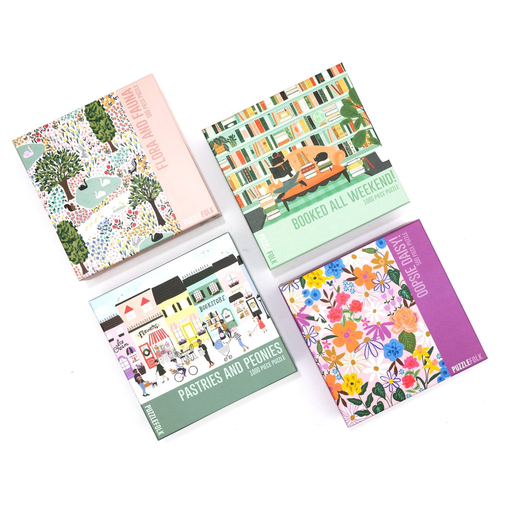 Booked All Weekend 1000 Piece Puzzle by Puzzlefolk | Perfect for Book Lovers