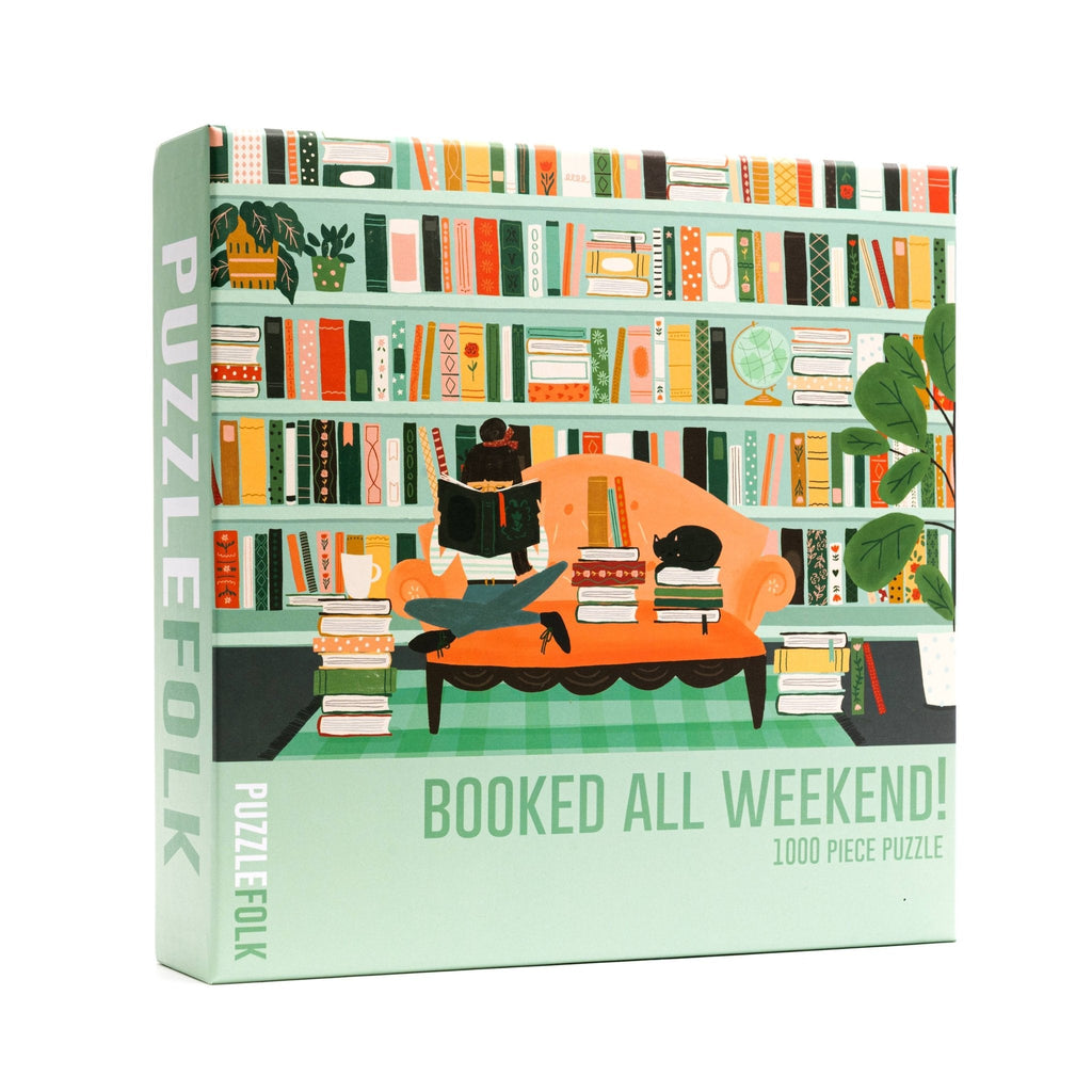 Booked All Weekend 1000 Piece Puzzle by Puzzlefolk | Perfect for Book Lovers