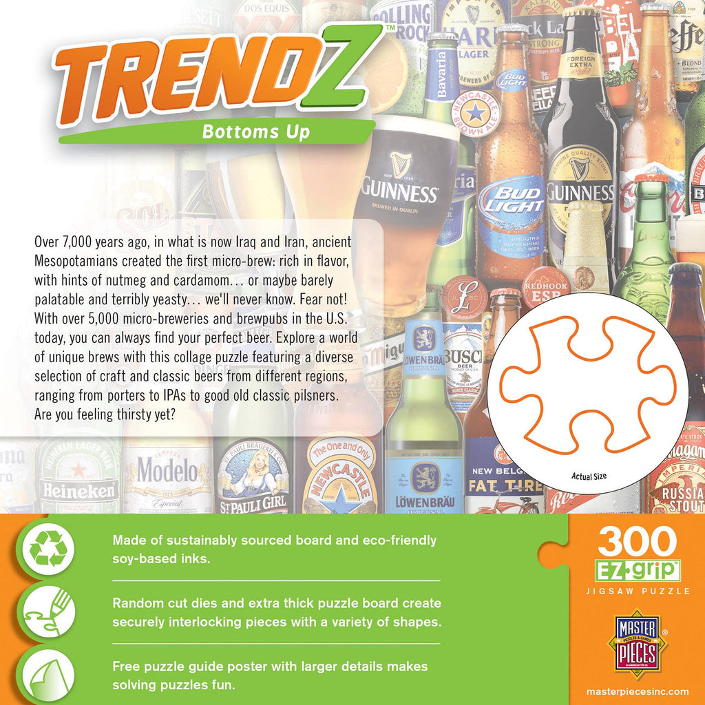 Bottoms Up 300 Piece Trendz Jigsaw Puzzle by Masterpieces