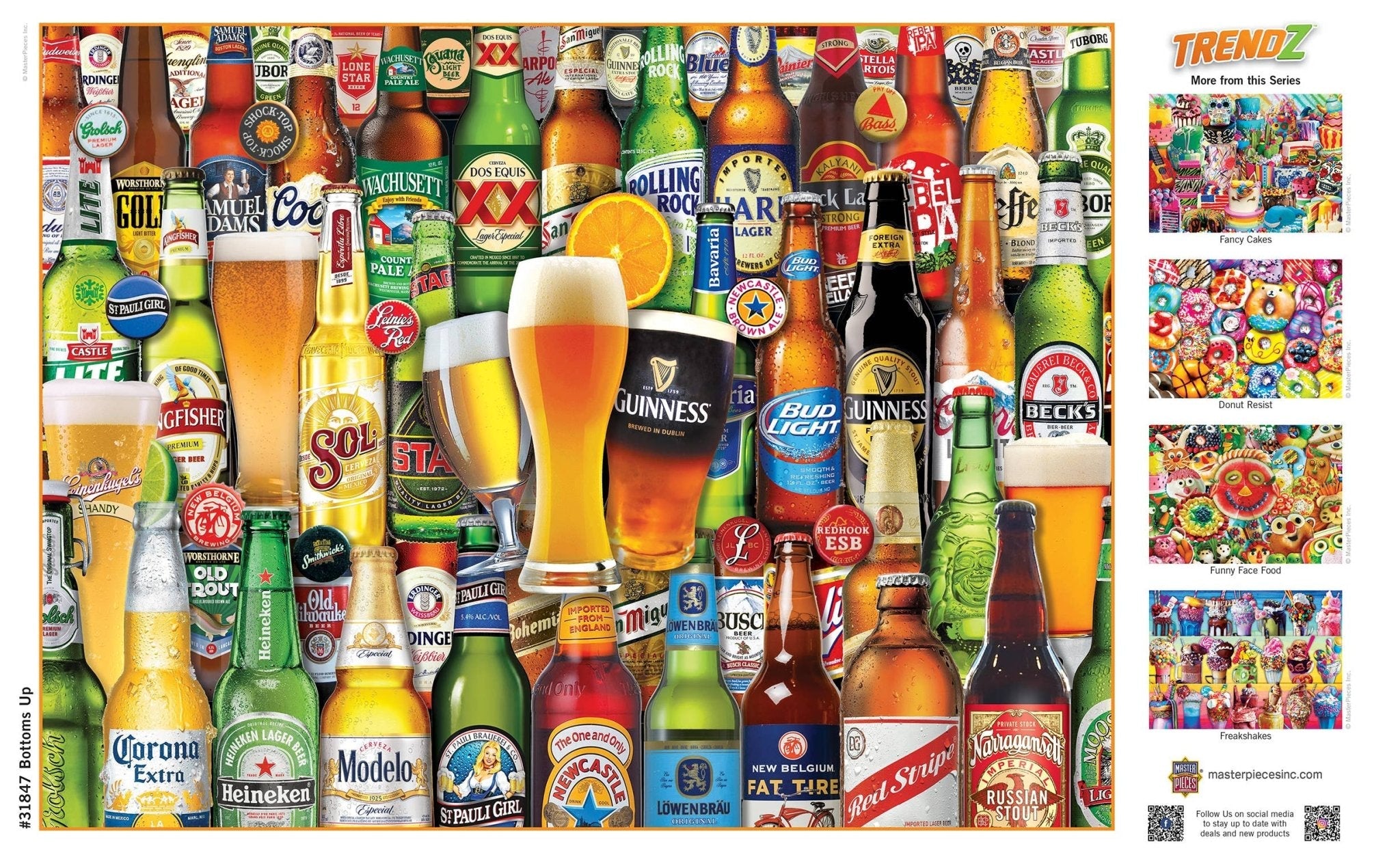 Bottoms Up 300 Piece Trendz Jigsaw Puzzle by Masterpieces