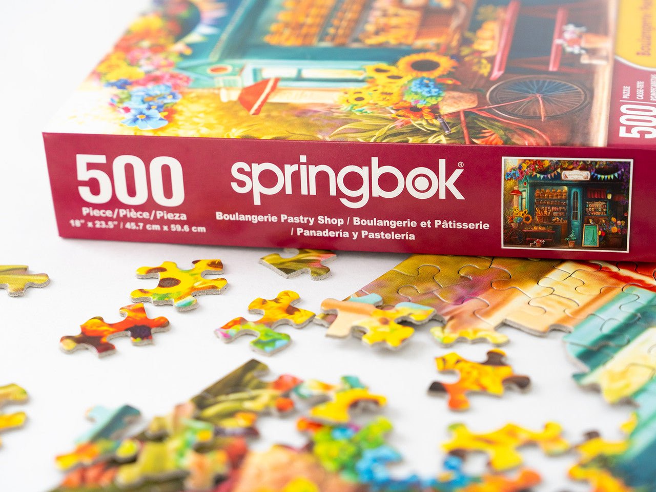 Boulangerie Pastry Shop 500 Piece Jigsaw Puzzle by Springbok Puzzles