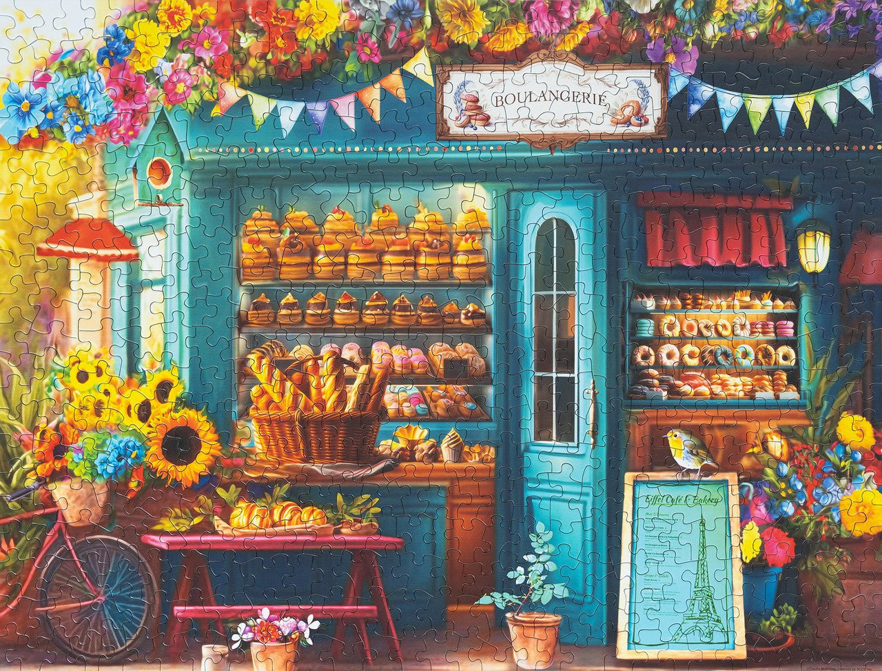 Boulangerie Pastry Shop 500 Piece Jigsaw Puzzle by Springbok Puzzles
