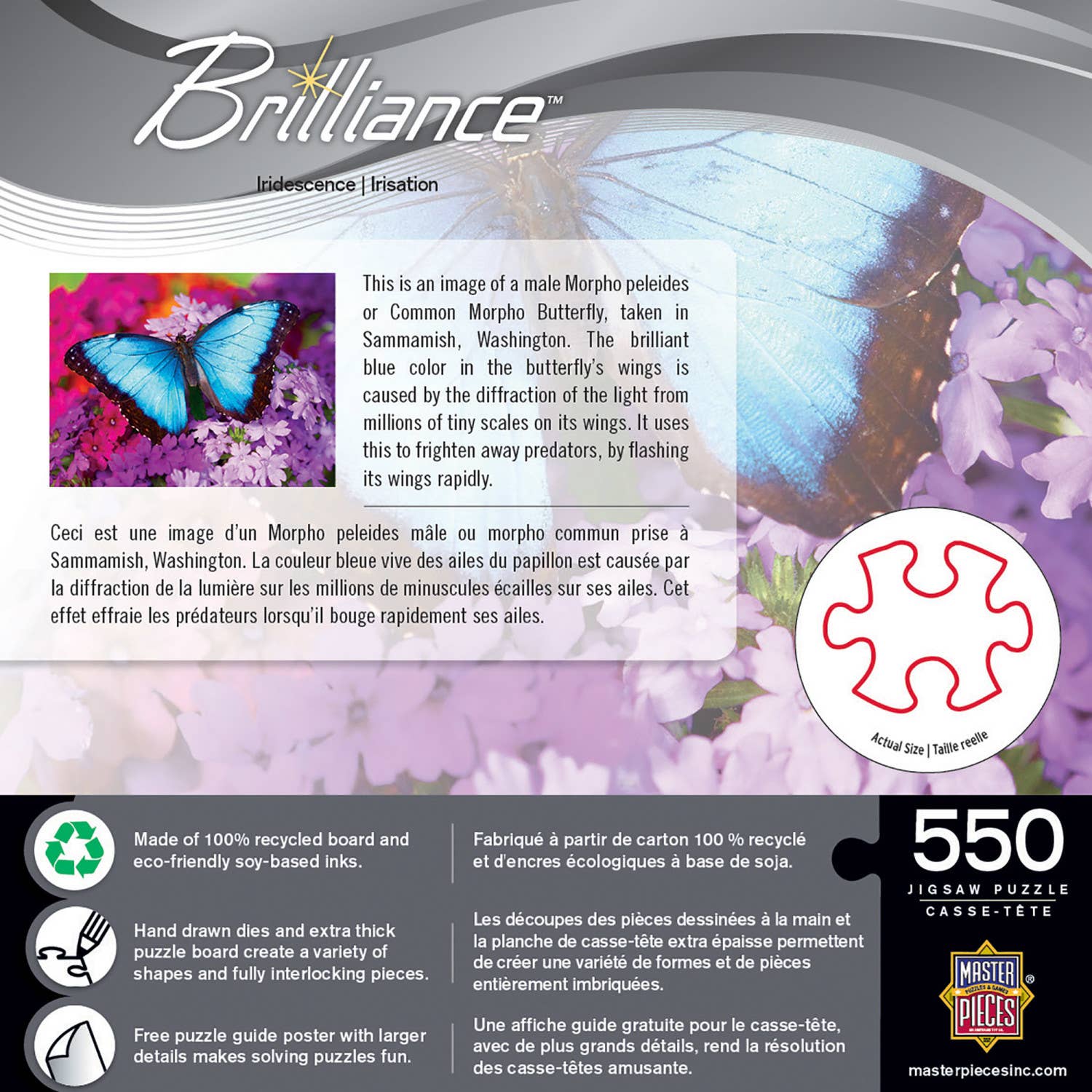 Brilliance - Iridescence 550 Piece Puzzle by MasterPieces Puzzles