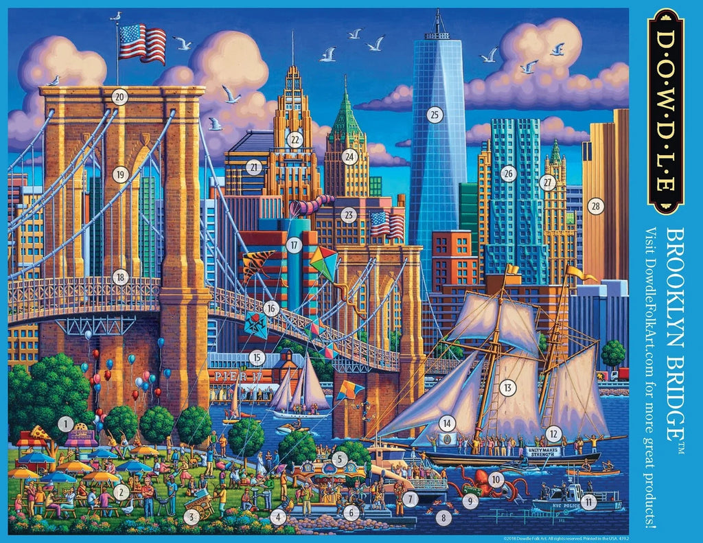 Brooklyn Bridge 1000 Piece Jigsaw Puzzle | Dowdle Puzzles