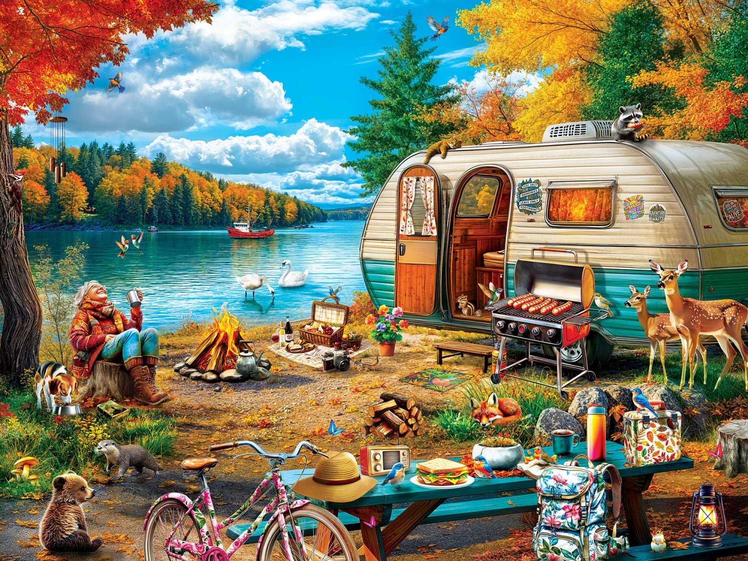 Campside The Wild Woods 300 Piece EZ Grip Jigsaw Puzzle | Masterpieces
