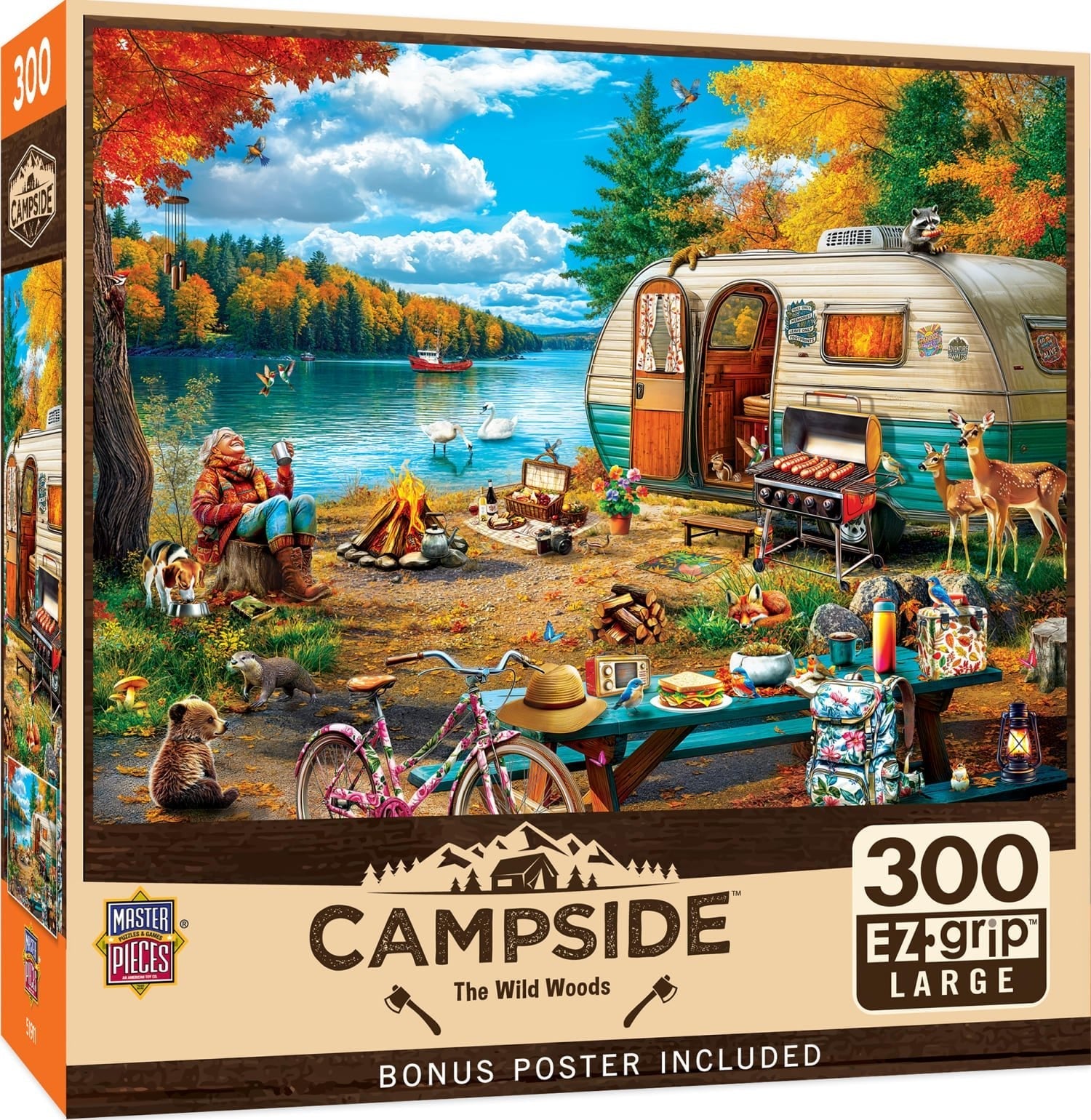 Campside The Wild Woods 300 Piece EZ Grip Jigsaw Puzzle | Masterpieces