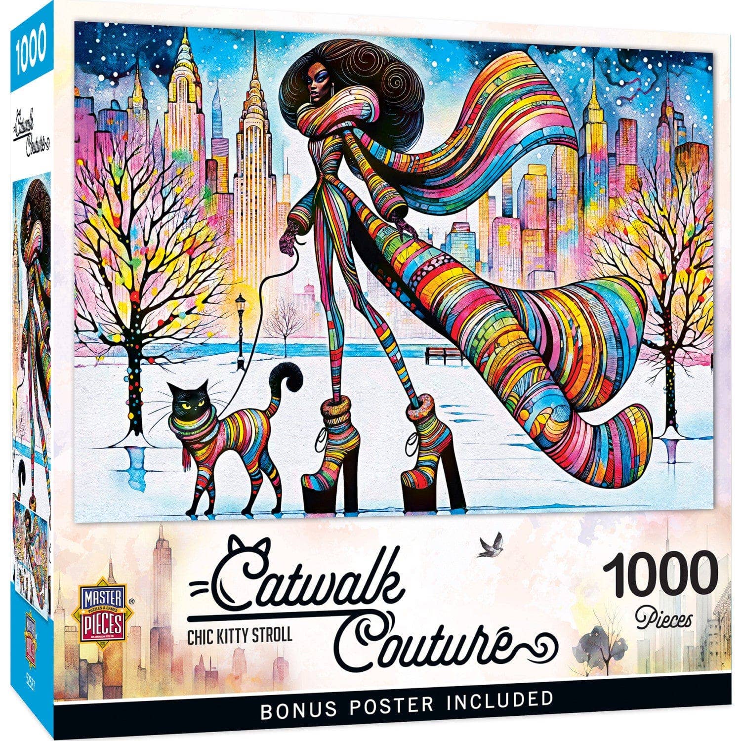 Catwalk Couture - Chic Kitty Stroll 1000 Piece Jigsaw Puzzle by Masterpieces Puzzles
