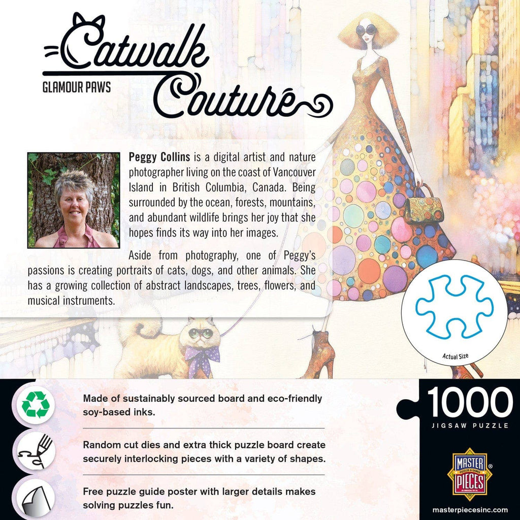 Catwalk Couture - Glamour Paws 1000 Piece Jigsaw Puzzle by Masterpieces Puzzles