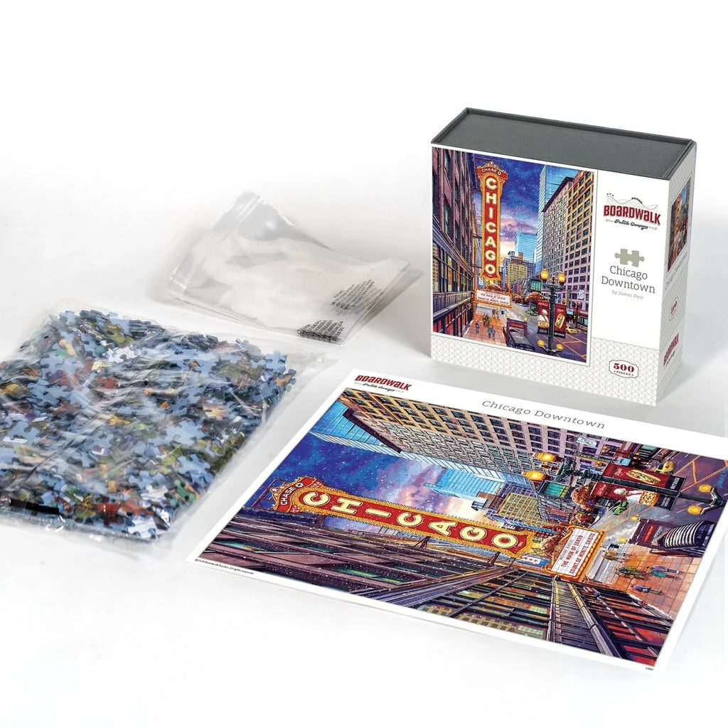 Chicago Downtown 500 Piece Puzzle by Boardwalk