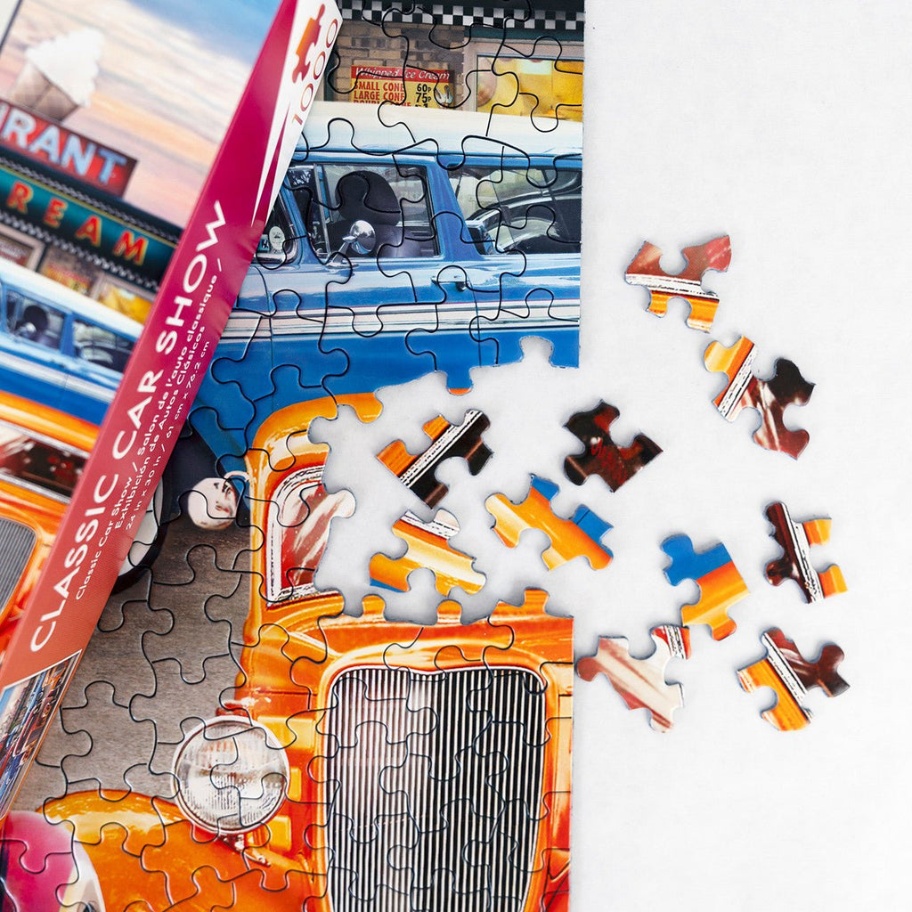 Classic Car Show 1000 Piece Jigsaw Puzzle by Springbok Puzzles