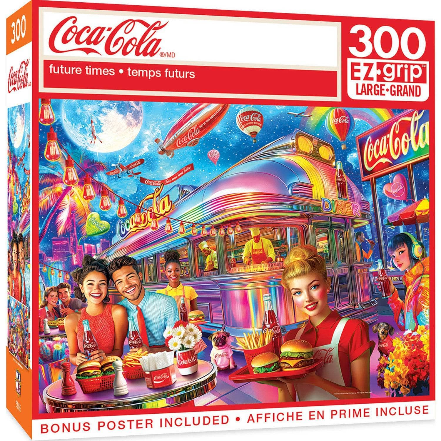 Coca-Cola - Future Times 300 Piece EZ Grip Jigsaw Puzzle | Masterpieces Puzzles