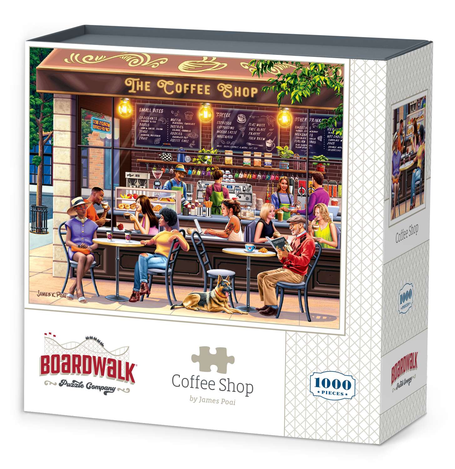 Coffee Shop 1000 Piece Jigsaw Puzzle by Boardwalk Puzzle Company
