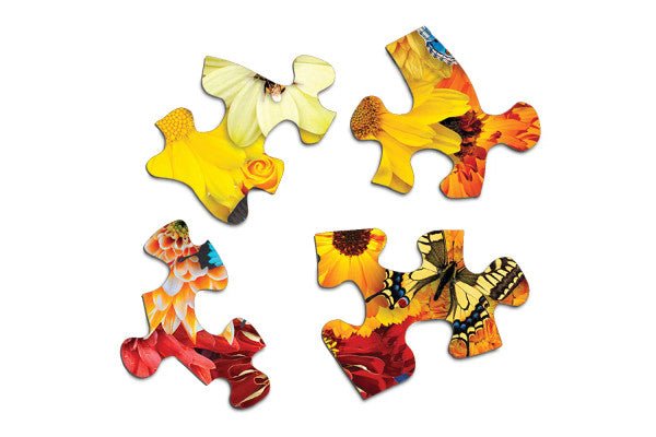 Colorful Bloom 500 Piece Round Jigsaw Puzzle by Springbok Puzzles