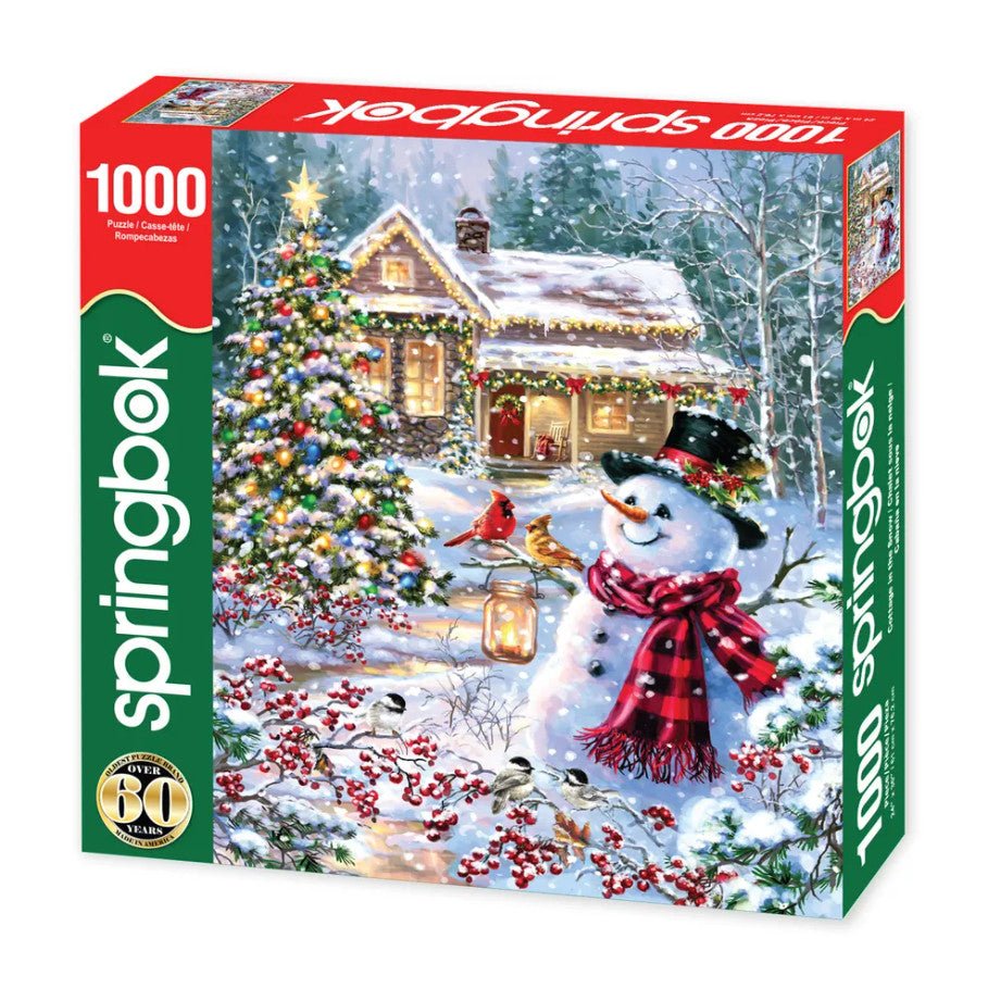 Cottage in the Snow 1000 Piece Jigsaw Puzzle by Springbok Puzzles