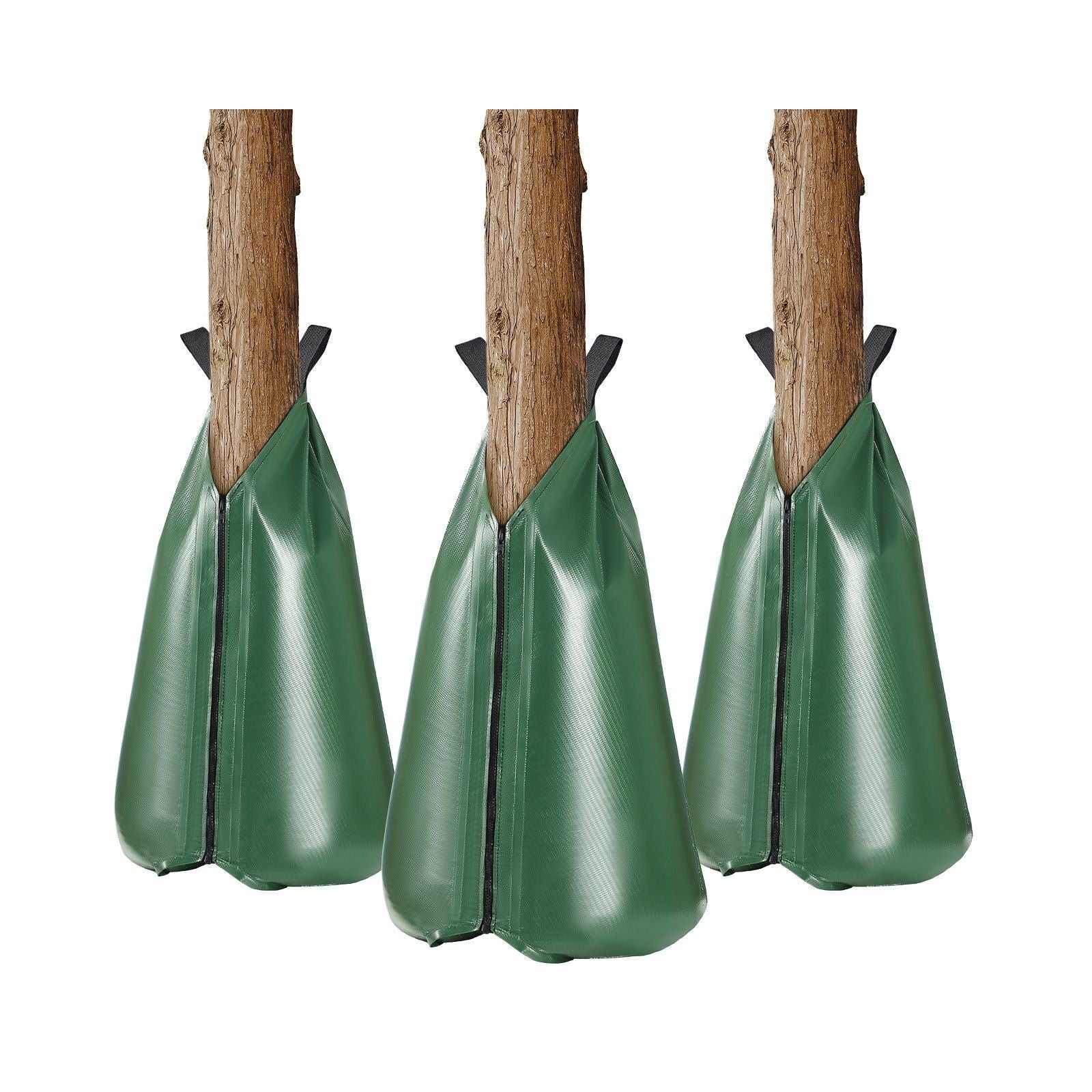 Tree Watering Bag Slow Release 3 Pack 20 Gallons, Water Bags for Trees, Refillable Tree Drip Irrigation Bags with Zipper, Durable Tree Watering System for Deep Root Targeting
