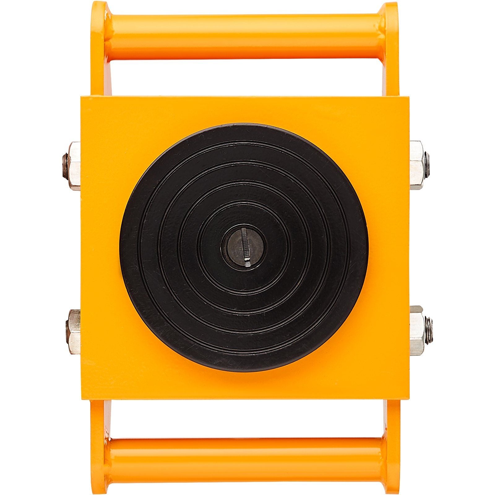 4PCS Machinery Skate Dolly, 17637 LBS/8T Industrial Machinery Mover, Heavy Duty Carbon Steel Machinery Moving Skate with 4 PU Wheels and 360° Rotation Non-Slip Cap for Warehouse, Workshop, Facto