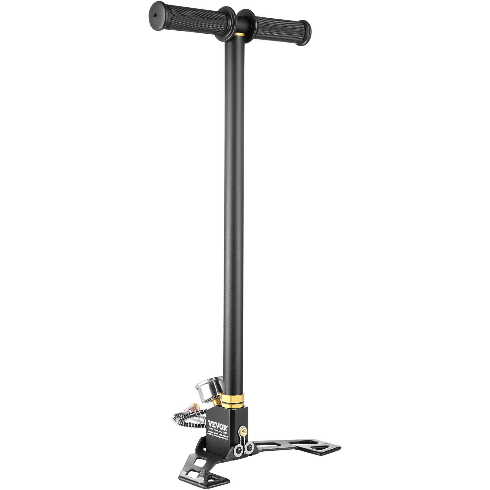 High Pressure Hand Pump 3 Stage Airgun PCP Pump 4500PSI Stirrup Pump Air Rifle Filling Stirrup Pump(30MPA)