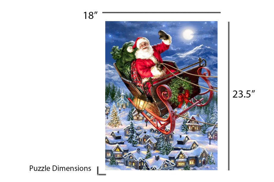 Delivering Christmas 500 Piece Jigsaw Puzzle by Springbok Puzzles