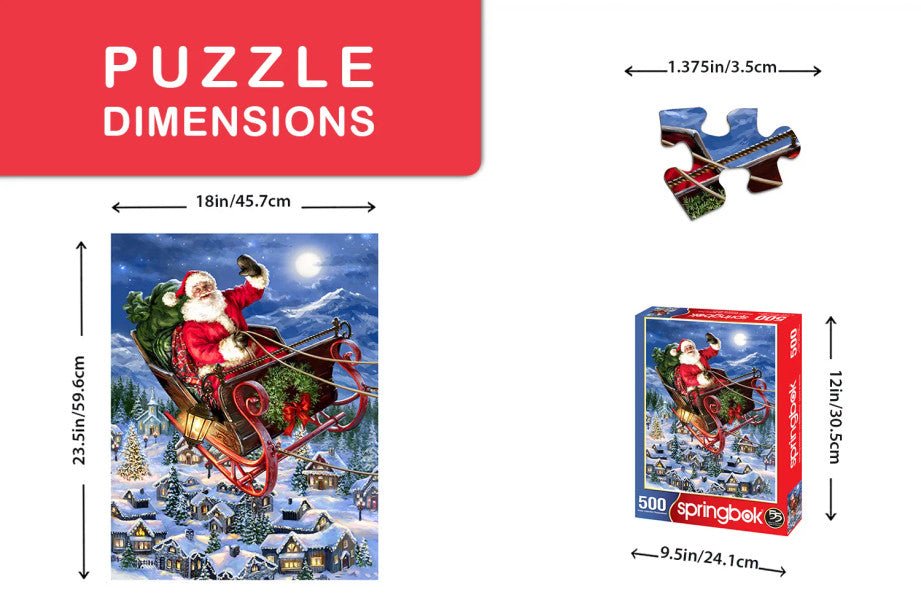 Delivering Christmas 500 Piece Jigsaw Puzzle by Springbok Puzzles