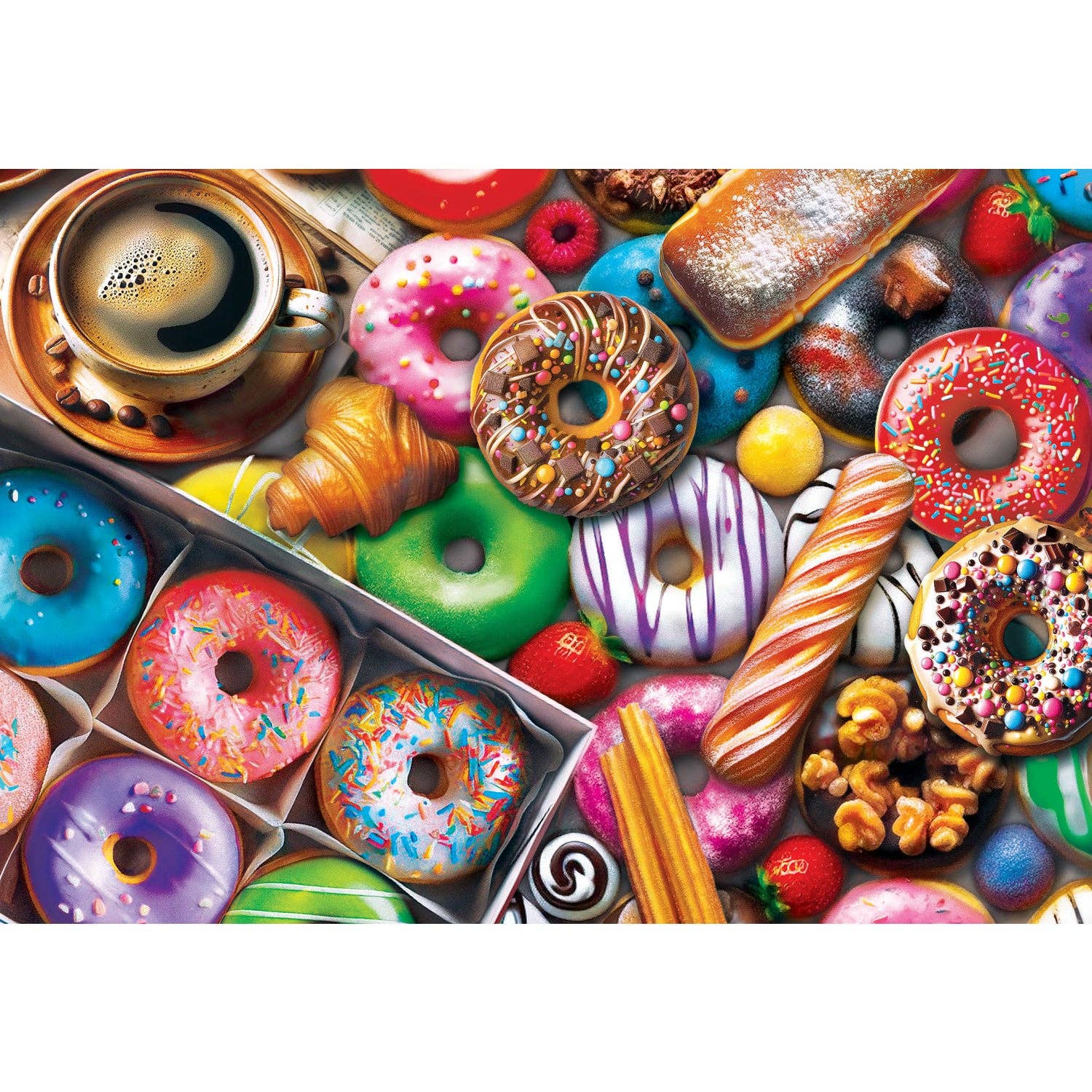 Donut Delights 1000 Piece EZ Grip Jigsaw Puzzle | Masterpieces Puzzles
