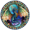 Dragon Heart 500 Piece Round Jigsaw Puzzle by Springbok Puzzles