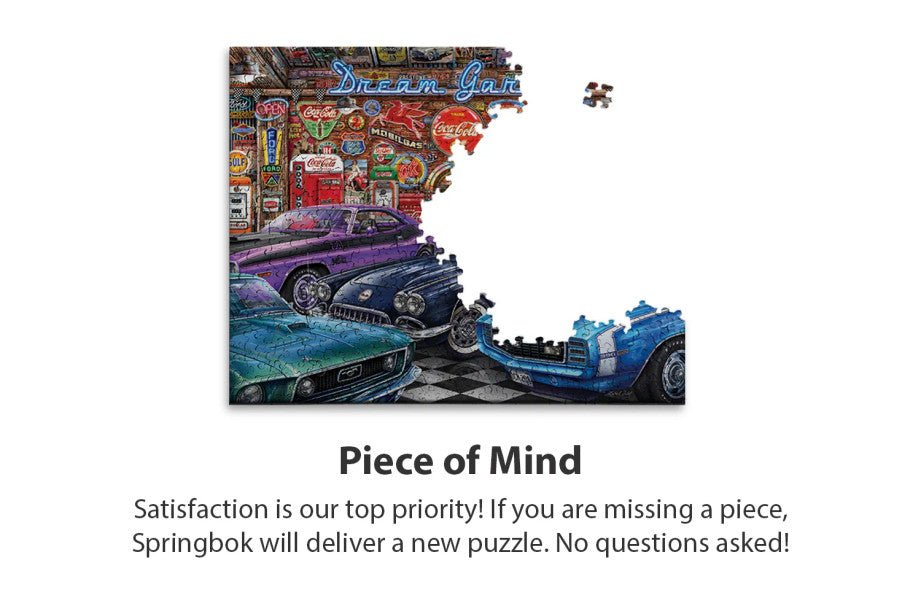 Dream Garage 1000 Piece Jigsaw Puzzle by Springbok Puzzles - Classic Car Puzzle