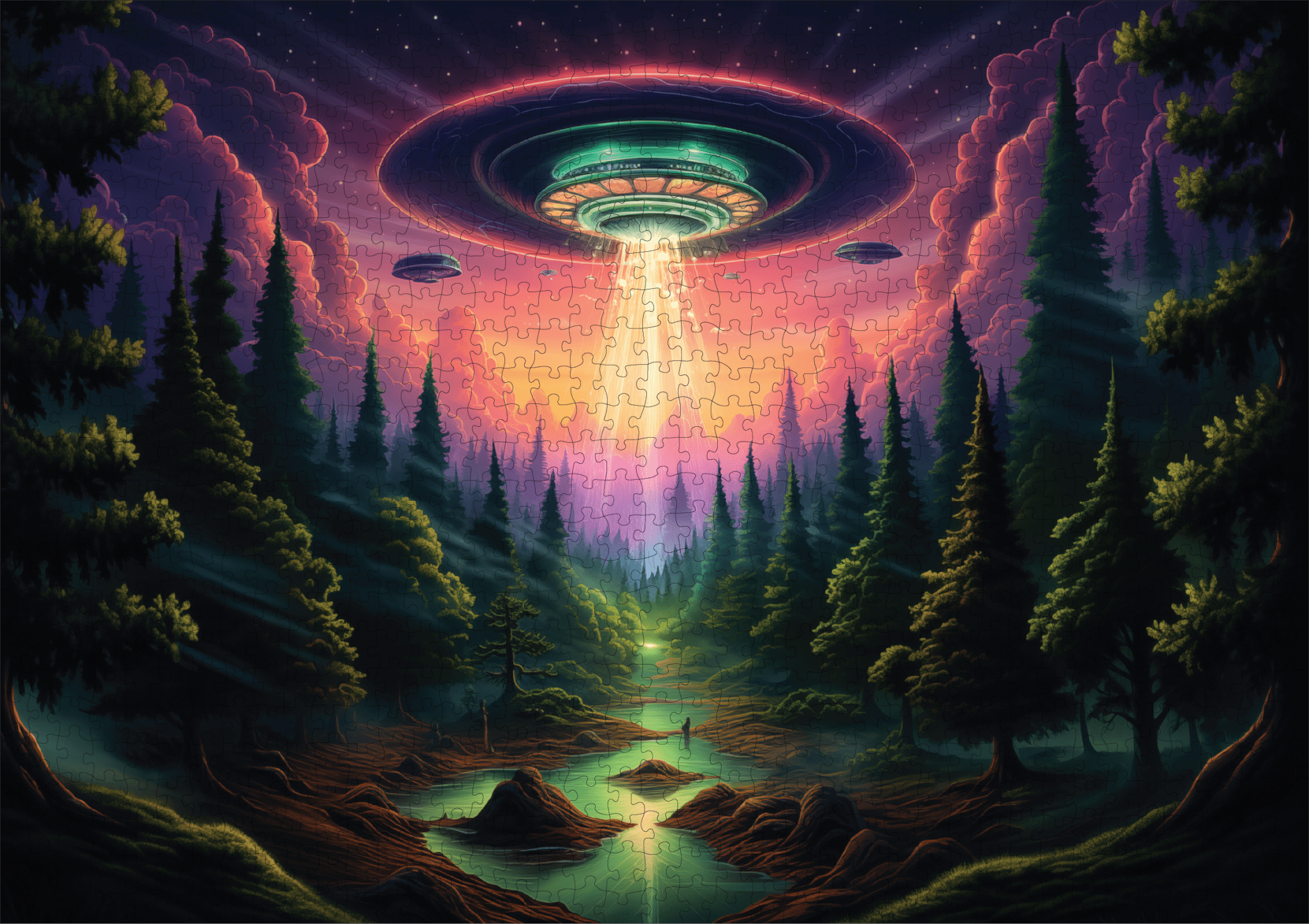 Earthly Encounter 1000 Piece Jigsaw Puzzle | Trippy Puzzle Co