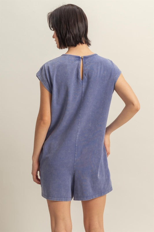 HYFVE Round Neck Cap Sleeve Relaxed Fit Breezy Romper