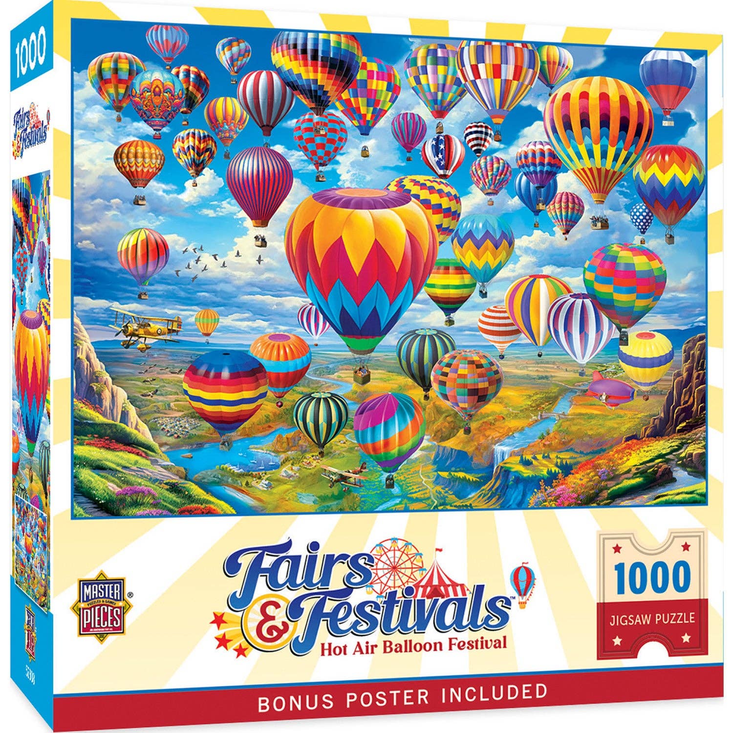 Fairs & Festivals - Hot Air Balloon Festival 1000 Piece Puzzle by Masterpieces