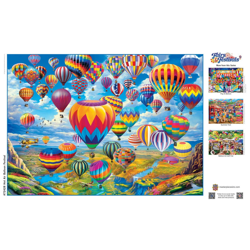 Fairs & Festivals - Hot Air Balloon Festival 1000 Piece Puzzle by Masterpieces