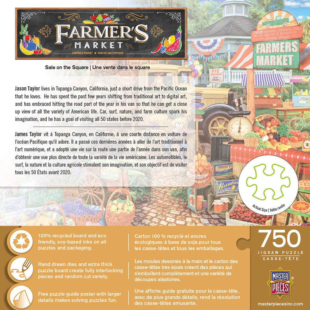 Farmer's Market - Sale on the Square 750 Piece Puzzle by MasterPieces