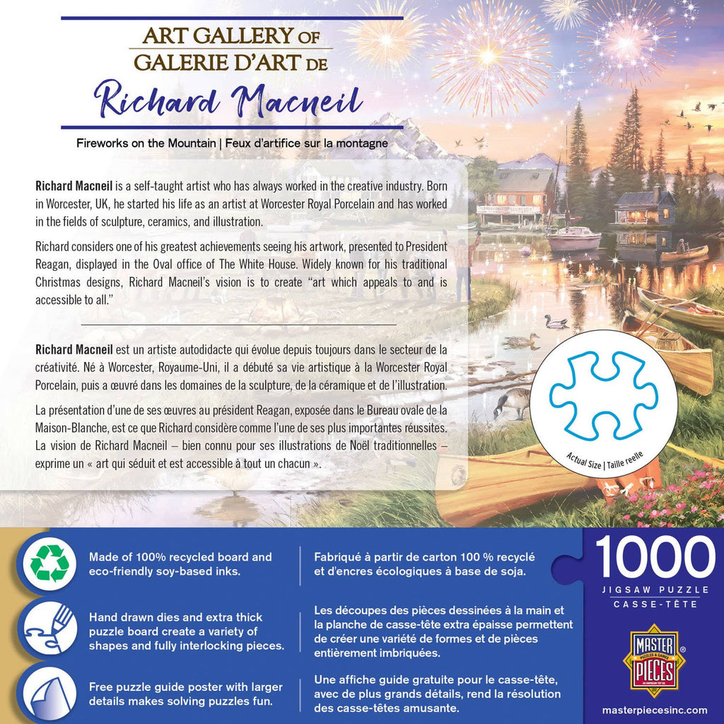 Fireworks on the Mountain Art Gallery - 1000 Piece Puzzle by Masterpieces Puzzles