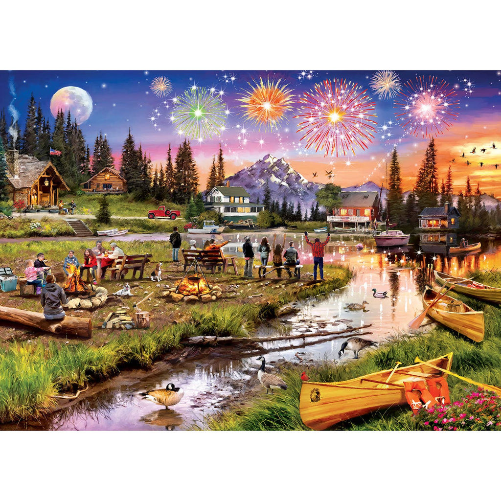 Fireworks on the Mountain Art Gallery - 1000 Piece Puzzle by Masterpieces Puzzles