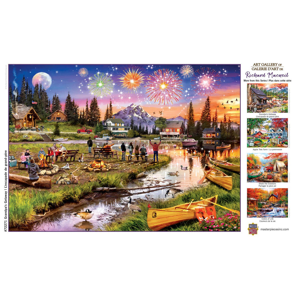 Fireworks on the Mountain Art Gallery - 1000 Piece Puzzle by Masterpieces Puzzles