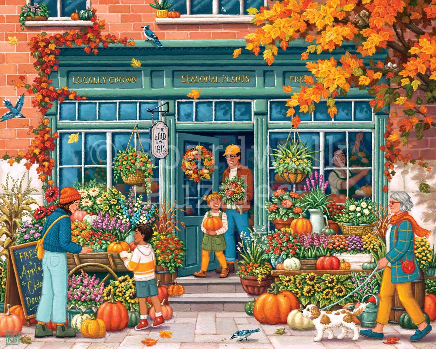 Flower Shop 500 Piece Puzzle by Boardwalk