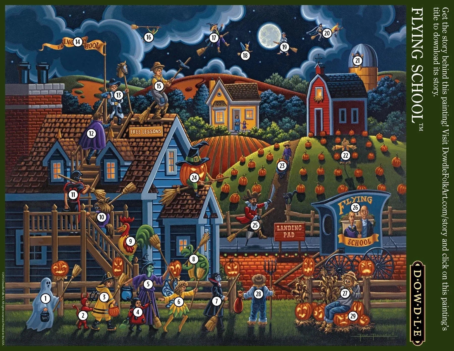 Flying School 500 Piece Jigsaw Puzzle | Dowdle Puzzles