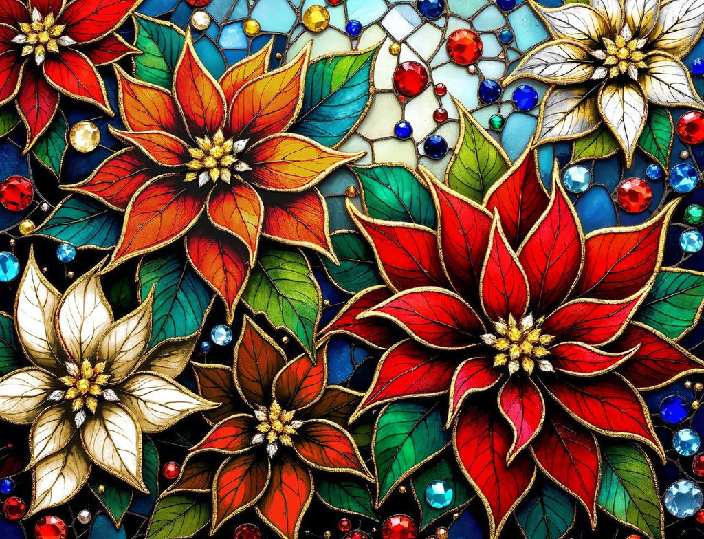 Glazing Poinsettias 1000 Piece Jigsaw Puzzle | Springbok Puzzles