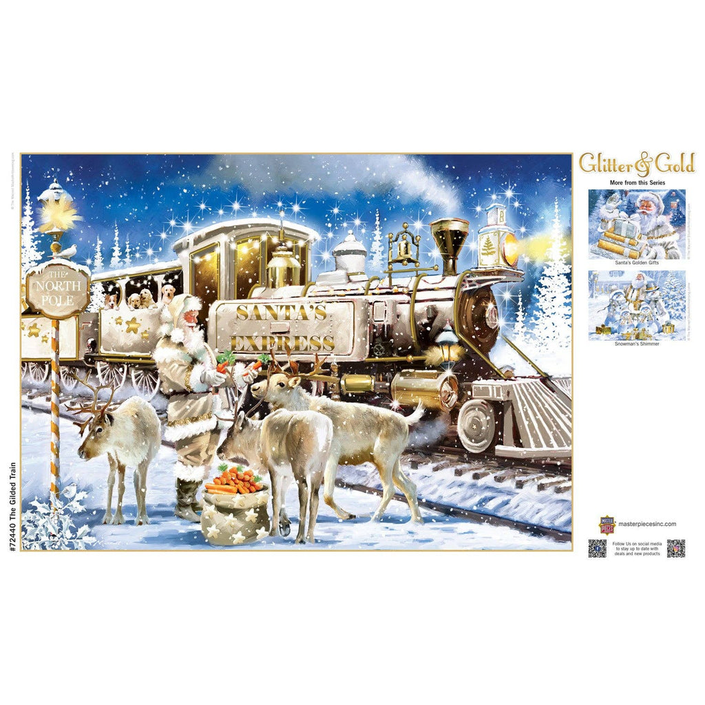 Glitter & Gold - The Gilded Train 1000 Piece Jigsaw Puzzle | Masterpieces Puzzles