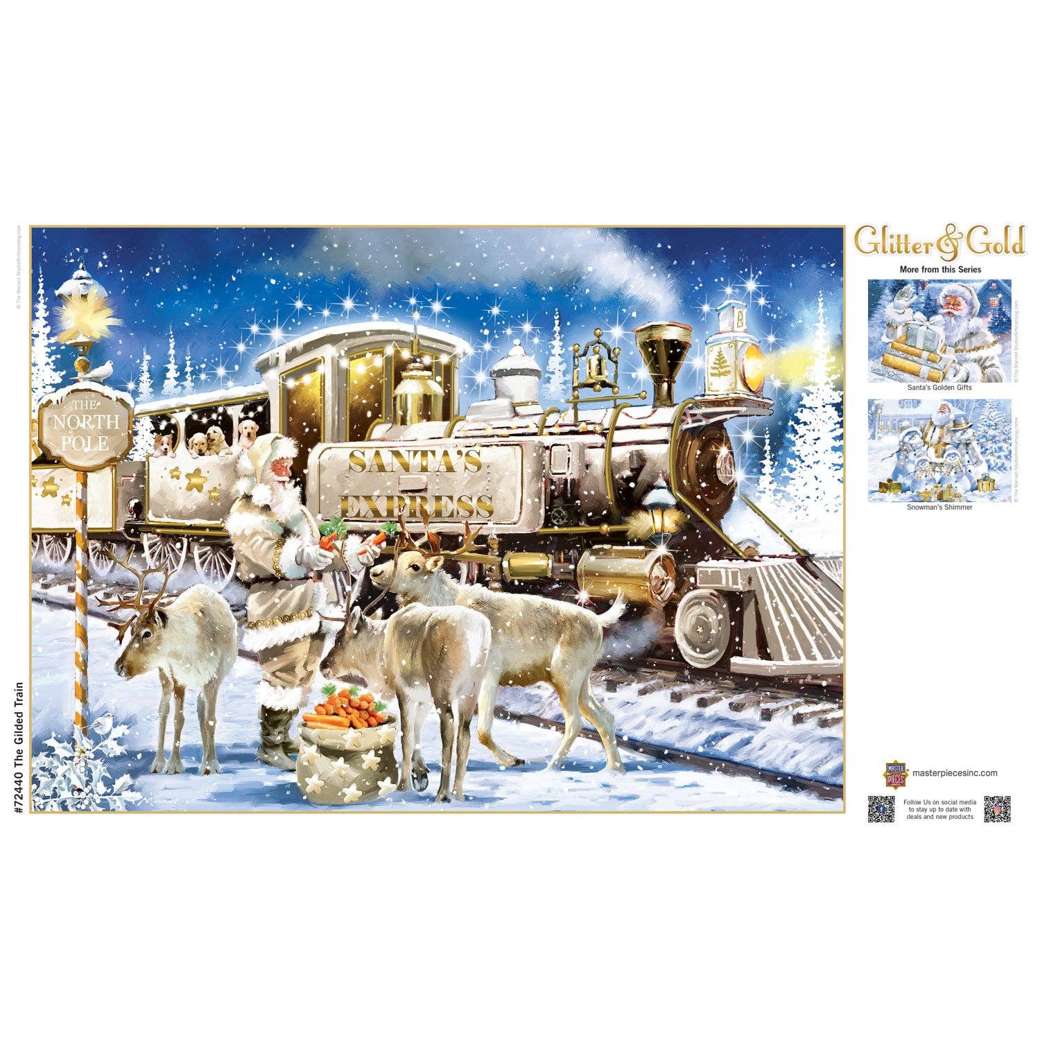 Glitter & Gold - The Gilded Train 1000 Piece Jigsaw Puzzle | Masterpieces Puzzles